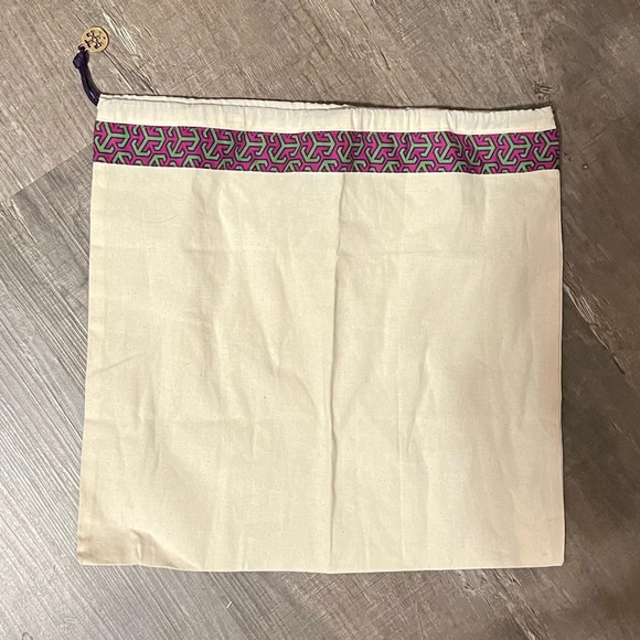 Tory Burch Women's Canvas Drawstring Dust Bag - Picture 2 of 5